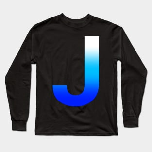 Blue Letter J Long Sleeve T-Shirt